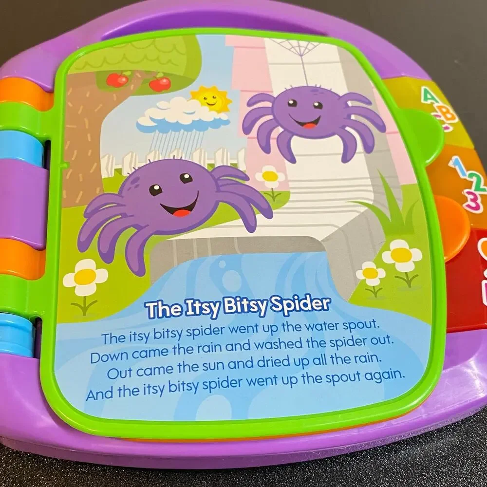 Fisher-Price Laugh & Learn Storybook Rhymes Musical Toy Book WORKS